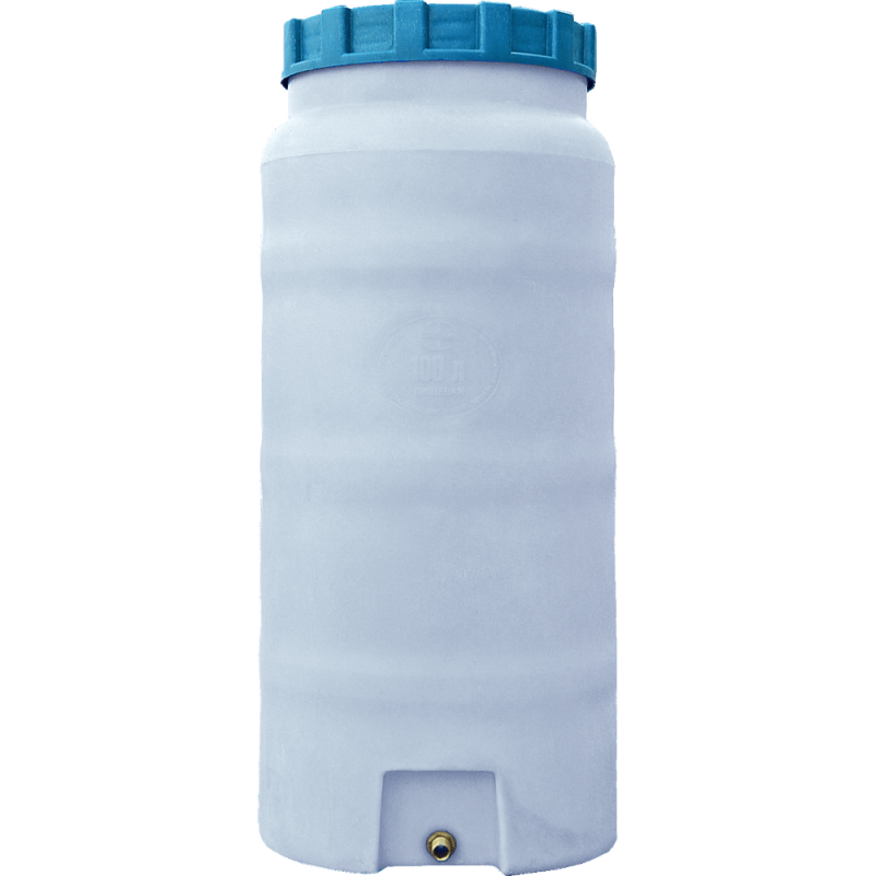 Бочка 100 л вертикальна ПБ біла ПЛАСТ БАК